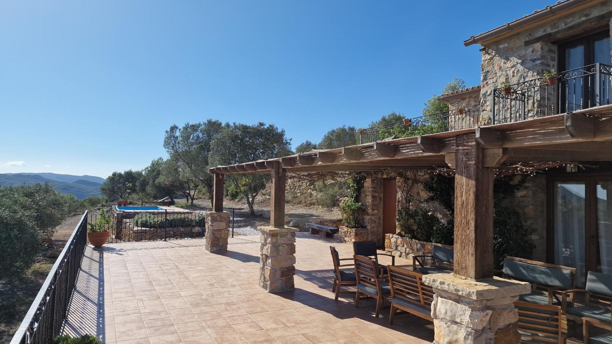La Cueva De Miravet - Villa De Lujo En La Cima De La Montana Con Vistas Al Mar Кабанес Экстерьер фото